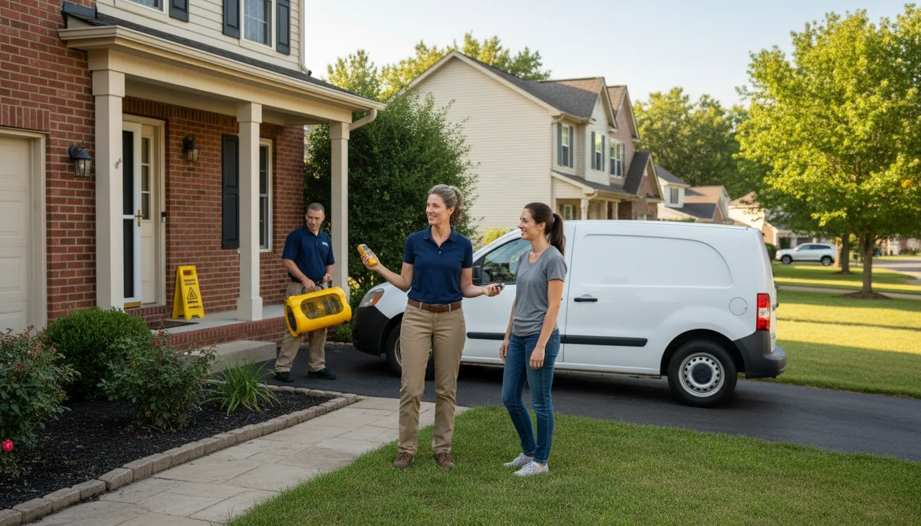 Residential water damage restoration in Smoot, WY